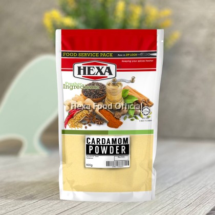  HEXA Cardamom Powder 500gm Food Service Packaging