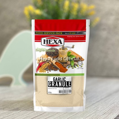 HEXA Granulated Garlic 400gm  Food Service Packaging