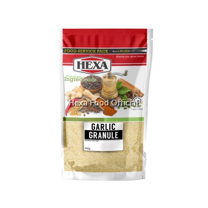 HEXA Granulated Garlic 400gm  Food Service Packaging