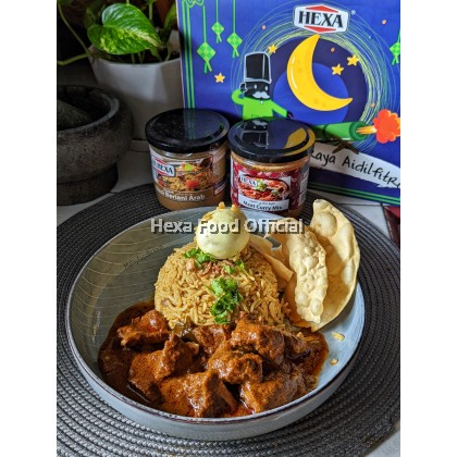 HEXA Nasi Arab Beriani Spice 150gm + HEXA HALAL Fish Curry Mix 150gm SET HEXA Nasi Arab Beriani Spice 150gm + HEXA HALAL Fish Curry Mix 150gm SET