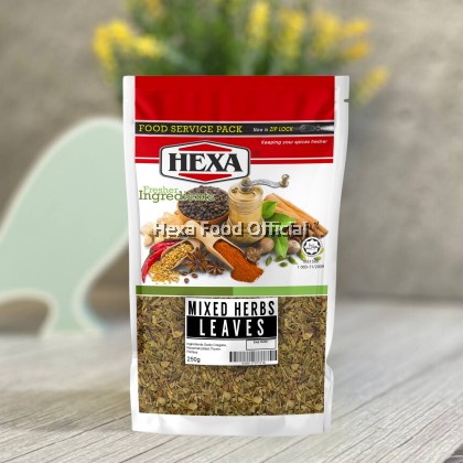 HEXA Mixed Herbs Leaves 250gm Food Service Packaging HEXA Mixed Herbs Leaves 250gm Food Service Packaging