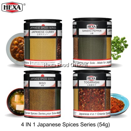 HEXA  Japanese 4in1 Spices Series 54gm Bottle