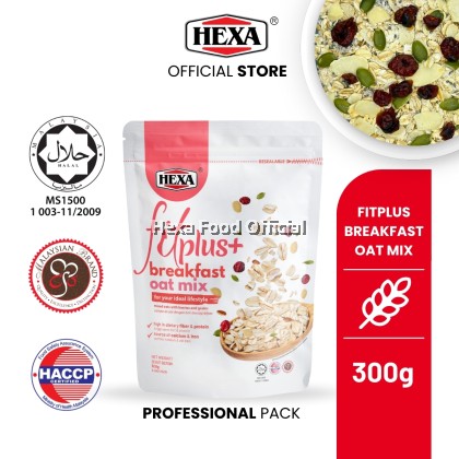HEXA Fitplus Breakfast Oat Mix 300gm HEXA Fitplus Breakfast Oat Mix 300gm