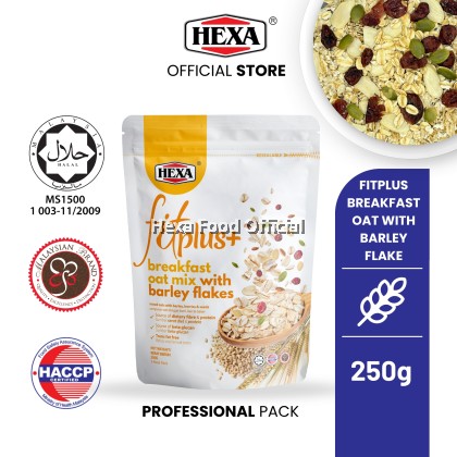 HEXA Fit Plus Breakfast Oat Mix with Barley Flakes 250gm HEXA Fit Plus Breakfast Oat Mix with Barley Flakes 250gm