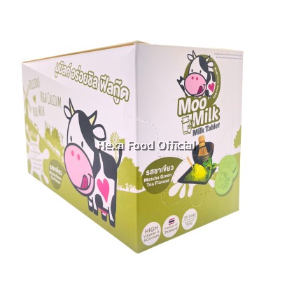 Moo Milk Milk Tablet Matcha Green Tea Flavour 500g (25g x 20 packs)